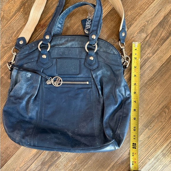 Vintage EUC Rare Coach Poppy Blue Shoulder Bag| Vintage Y2K Bag - Picture 8 of 16